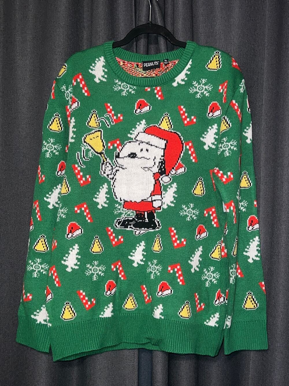 Ugly Christmas Sweater Xmas Size XL Peanuts